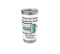 Parabolas drôles pour bébé formule quadratique mathématiques professeur Gobelet isotherme en acier inoxydable double paroi