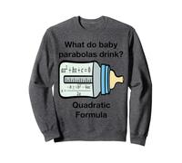 Parabolas drôles pour bébé Formule quadratique mathématiques Professeur Sweatshirt