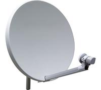 Parabole 60 cm Fibre SMC + Tête LNB Single (1 sortie) - Haute qualitée - Spéciale HDTV