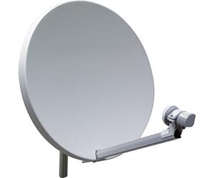 Parabole 60 cm Fibre SMC + Tête LNB Single (1 sortie) - Haute qualitée - Spéciale HDTV