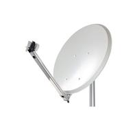 Parabole 65 acier - Blanche - Click-Clack + LNB