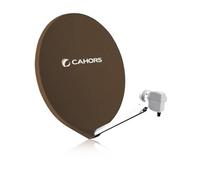 Cahors smc ix 70 uni parabole fibre 70 cm marron + lnb monture composite visserie tout inox