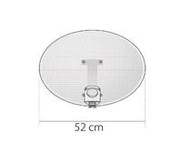 Parabole acier elliptique + LNB