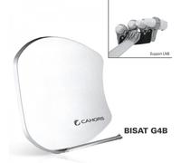 Parabole FIBRE Multisatellite - Cahors - BISAT G4B - 4 LNB - Réception 2 à 4 satellites - Antenne performante