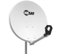 Parabole satellite acier Blanche 65cm avec Support LNB en Acier Galvanisé idéal ASTRA EUTELSAT