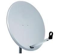 Parabole satellite aluminium Blanche 80cm avec Support LNB idéal ASTRA EUTELSAT