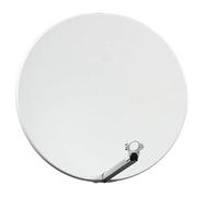 Parabole Satellite Fibre Composite Blanche 75cm + Brides INOX Anti Corrosion