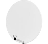 Parabole satellite fibre composite Blanche 85cm + BRIDES INOX Anti Corrosion Blanc G