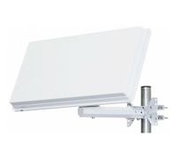 Parabole satellite Plate SELFSAT H30D + LNB intégré - Idéal ASTRA EUTELSAT - 1 Sortie, Blanc, 34.0 dBi à 12.7 GHz