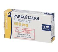 Paracétamol Biogaran® 500 mg Comprimé(S) 16 pc(s)