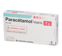 PARACETAMOL VIATRIS 1G COMRPIME Comprimé(S) 8 pc(s)
