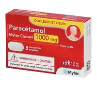 PARACETAMOL VIATRIS CONSEIL 1000MG COMPRIME Comprimé(S) 8 pc(s)