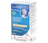 PARACETAMOL/VITAMINE C/PHENIRAMINE VIATRIS CONSEIL 500/200/25MG SANSSUCRE SACHET Sachet(S) 8 pc(s)