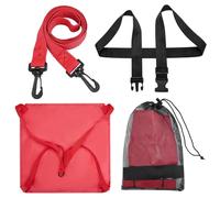 Parachute Aquatique - Nylon,Ceinture : Environ 135 Cm,Corde : Environ 120 Cm,Parachute De Piscine Réglable, Flexible Et Résistant | Vaste Application, Entraînement De Natation, Parachutee Dee Traînée