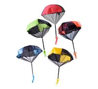 Parachute Mini Soldat Coloré, 5 Pièces, Jeu De Lancer À La Main, Parachute, Palier, Sports De Plein Air, Jouets Volants De Jardin Et De Plage