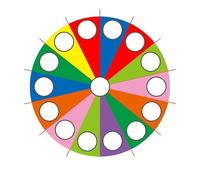 Parachute Parachute de Jeu Arc-en-Ciel, Jeux de Plein air, Parachute Amusant for Tente, activités coopératives de Team Building, Tente de Jeu Multicolore(6M Parachute)