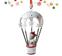 Parachute suspendu de Noël - Décor de bonhomme de neige du Père Noël, pendentif d'arbre festif | Symbole de pièces de célébration de la saison des fêtes, coffret cadeau d'ornement à suspendre nouveaut