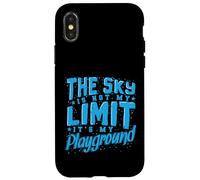 Parachutisme Le Ciel n'est Pas ma Limite Coque pour iPhone X/XS