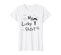 Parachutisme, Skydive Skydiving Skydiver, Funny Parachutiste T-Shirt Graphique avec Valeur, Femme, Blanc, XS