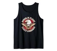 Parachutiste Eagle Heritage Military Veteran Patriot Pride Débardeur