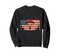 Parachutiste patriotique parachutiste drapeau américain parachutisme parachutisme Sweatshirt