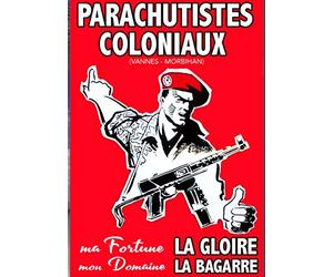 Parachutistes coloniaux Armée Affiche Poster Reproduction - Format 50X70 cm Papier 300 GR - Vente du fichier numérique HD Possible Nous Consulter (Boutique : affichevintage.FR)