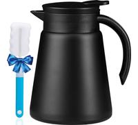 PARACITY Carafe thermique de 765 g en acier inoxydable pour boissons chaudes, à double paroi isolée sous vide, pour café, thé avec brosse de nettoyage