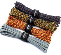 Paracord 4 Mm,4 Pieces 33ft Type Iii 7 Core Strands 100% Nylon Paracord,With Load Capacity Up To 250 Kg,Ideal For Camping And Outdoor Survival,132 Ft.[A83]