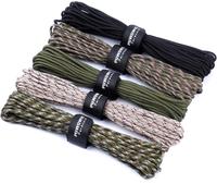 Paracord 4 Mm,4 Pieces 33ft Type Iii 7 Core Strands 100% Nylon Paracord,With Load Capacity Up To 250 Kg,Ideal For Camping And Outdoor Survival,132 Ft.[A80]