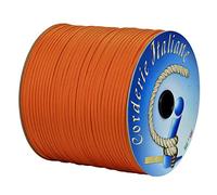 Paracord 550 Type III Basic, Jaune/Rouge 4 mm - 10 m, âme 7 Fils, 100% Made in Italy 006079361 Corderie Italienne