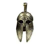 Paracord Bead Helmet - Paracord Skull Beads | Porte-clés casque | Laiton Antique Casque Lanière Charm | Ornements moulés à la main Accessoires Artisanat Bracelet Boutons pour Bracelet Fermeture Éclair