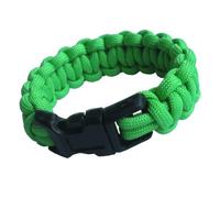 Paracord Planet Cobra Bracelet Paracorde Type III 7 brins Paracorde 550 Boucle à dégagement latéral en plastique Vert fluo 17,8 cm