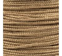 Paracord Planet Micro Paracorde - Corde tressée fine pour travaux manuels, pêche, bricolage en bobines de 38,1 m - Marron clair