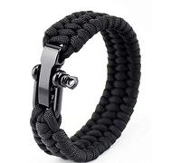 Paracord Umbrella Rope Bracelet Acier Boucle Corde Paracord Bracelet Réglable Outdoor BraceletOpération Facile