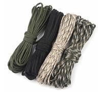 Paracorde 4mm Corde Escalade Ficelle Nylon 4 Pièces Cordons de Paracorde 10m 550 Bracelet Corde Parasol Déporté 7 Brins Rope Ensemble de Paracorde 40m pour L'artisanat Camping Survie Tente