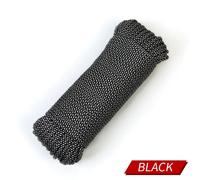 Paracorde De 4mm,Ligne Auxiliaire D'alpinisme En Plein Air,9 Coeurs,Équipement De Sauvetage,Corde De Sécurité Multifonctionnelle - Type Black-100meter