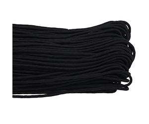 Paracorde Multifonction de 2 Mm de Diamètre pour l'escalade et Le Camping, Corde de Parachute de 100 M pour Les Amateurs de Plein Air, Polyester Noir et Polypropylène (100)