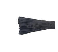 Paracorde Paracorde à Noyau Unique, 100M de diamètre, 2mm, for Survie, Parachute, lanière, Camping, Escalade, randonnée, Fabrication Bijoux(Black,25FT)