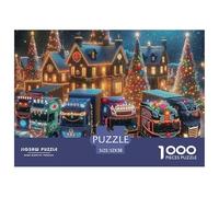 Parade de Camion de Noël Pièces en Carton Épais Et Solides Parfait pour Améliorer La Concentration, La Patience Et La Pensée Logique Pendant Le Temps Libre 52x38cm/1000pcs