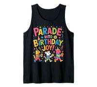 Parade Into Birthday Joy ! Design coloré pour Enfants Débardeur