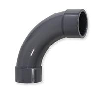 Paradies Pool Coude de raccord en PVC à 90° Ø 50 mm avec manchons adhésifs, manchon en PVC U, raccord de tuyau à coller, qualité en provenance d'Europe, quantité : 1 pièce