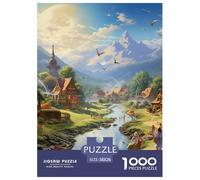 Paradis 1000 Pièces Animation Puzzle pour Adulte Détente & Relaxation De l'art De La Décoration Moderne Adultes Et Enfants Dès 14 Ans 38x26cm/1000pcs