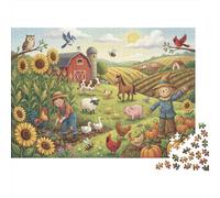 Paradis de Ranch coloré Puzzle 1000 Pièces Adultes Et Enfants,Casse-tête,Jeu Éducatif,Carton,Premium,Dès 14 Ans,Déco Murale, Anti-Stress,Détente,Défi 38x26cm