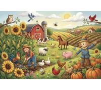Paradis de Ranch coloré Puzzle en Bois 500 Pièces Adultes Et Enfants,Défi,Dès 14 Ans,Déco Murale,Jeu Éducatif,Premium,Bois, Anti-Stress,Détente,Casse-tête (52x38cm)