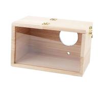 Paradis d'élevage de perruches - Nichoir à oiseaux en bois avec fenêtre en acrylique transparent, volière résistante aux intempéries pour perruches, perruches, inséparables, pinsons et cocktails