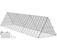 Paradis des poules 300 x 71 x 61,5 cm - Tunnel à poules portable pour l'extérieur - Facile à installer - Cage à poules de la ferme - Poulailler avec enclos - Convient aux poules, canards, lapins