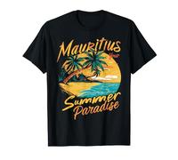 Paradis d'été des palmiers de l'île Maurice T-Shirt