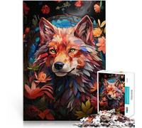 Paradis du Loup Rouge Puzzles pour Adolescents de 1000 pièces Apprentissage éducatif Jeu éducatif pour Anniversaire, Noël 38x26cm