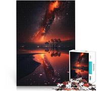 Paradis Lumineux Puzzles 1000 pièces pour Adolescents Jouets de Jeu stimulants avec Affiche et Feuille de Questions correspondantes 38x26cm