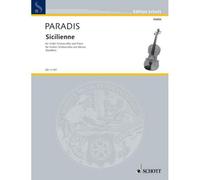 PARADIS MARIA THERESIA VON - SICILIENNE - VIOLIN AND PIANO